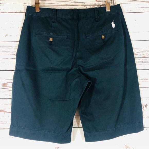 Polo Ralph Lauren 100% Cotton Classic Chino Shorts Aviator Navy Blue 4 - Picture 2 of 5